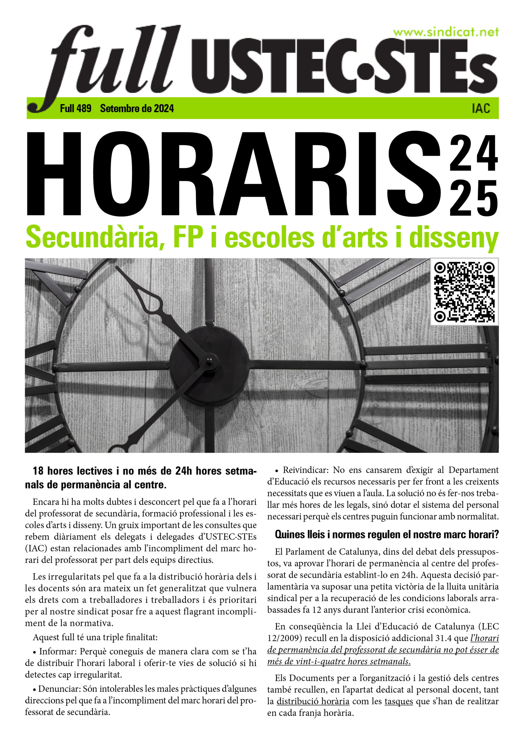 Full 489 horaris secundària 2024 25 3